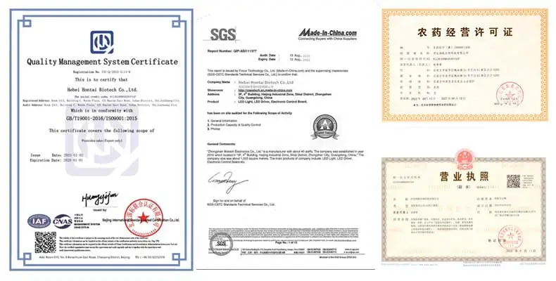 Cymoxanil certificate